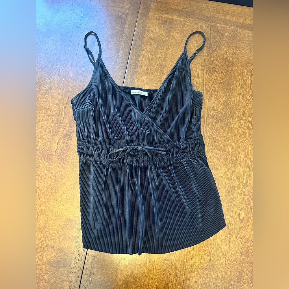 Abercrombie & Fitch Black Ribbed Camisole